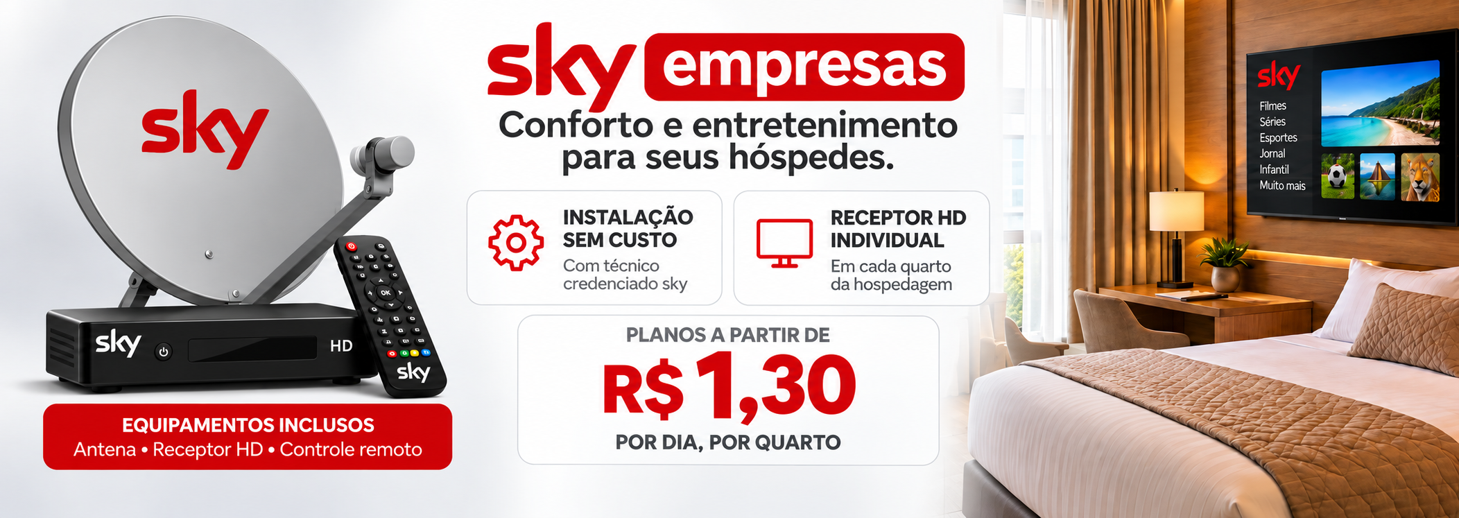 SKY Empresas, soluções de TV por assinatura para negócios
